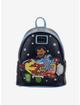 Loungefly Disney Lilo & Stitch Space Adventure Glow-In-The-Dark Mini Backpack, , hi-res