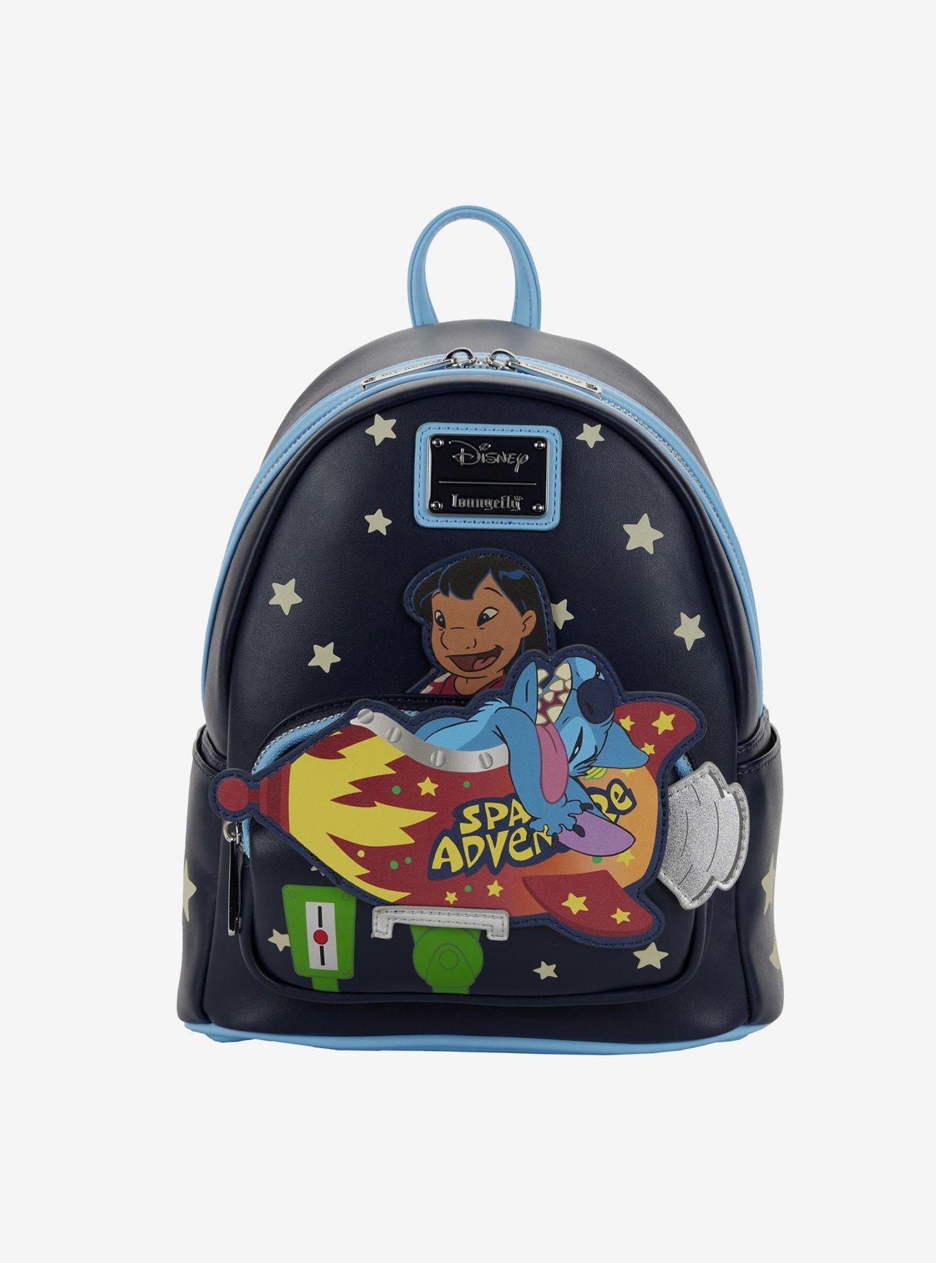 Loungefly Disney Lilo & Stitch Space Adventure Glow-In-The-Dark Mini Backpack, , hi-res