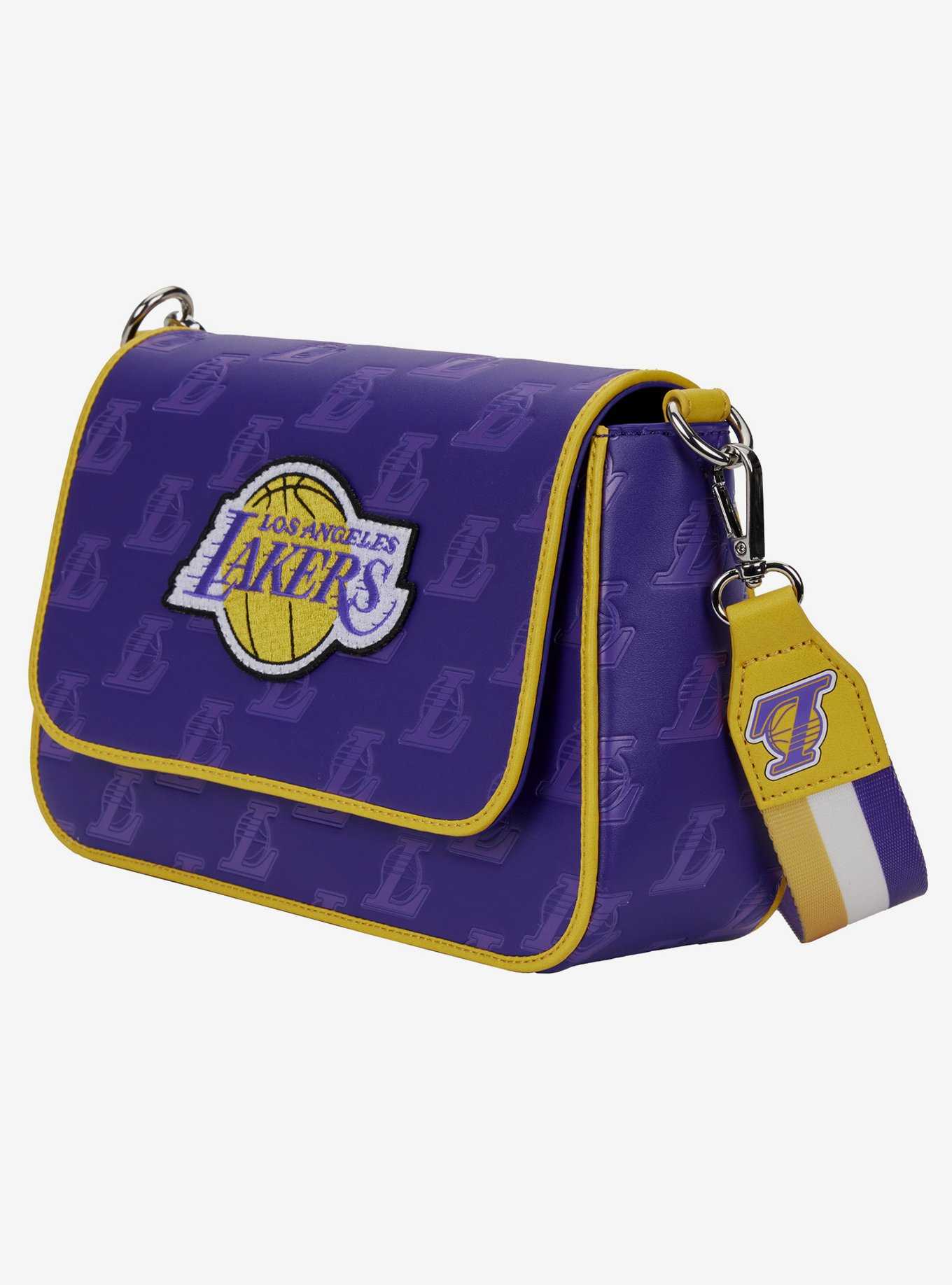 Loungefly Lakers Logo Crossbody Bag, , hi-res