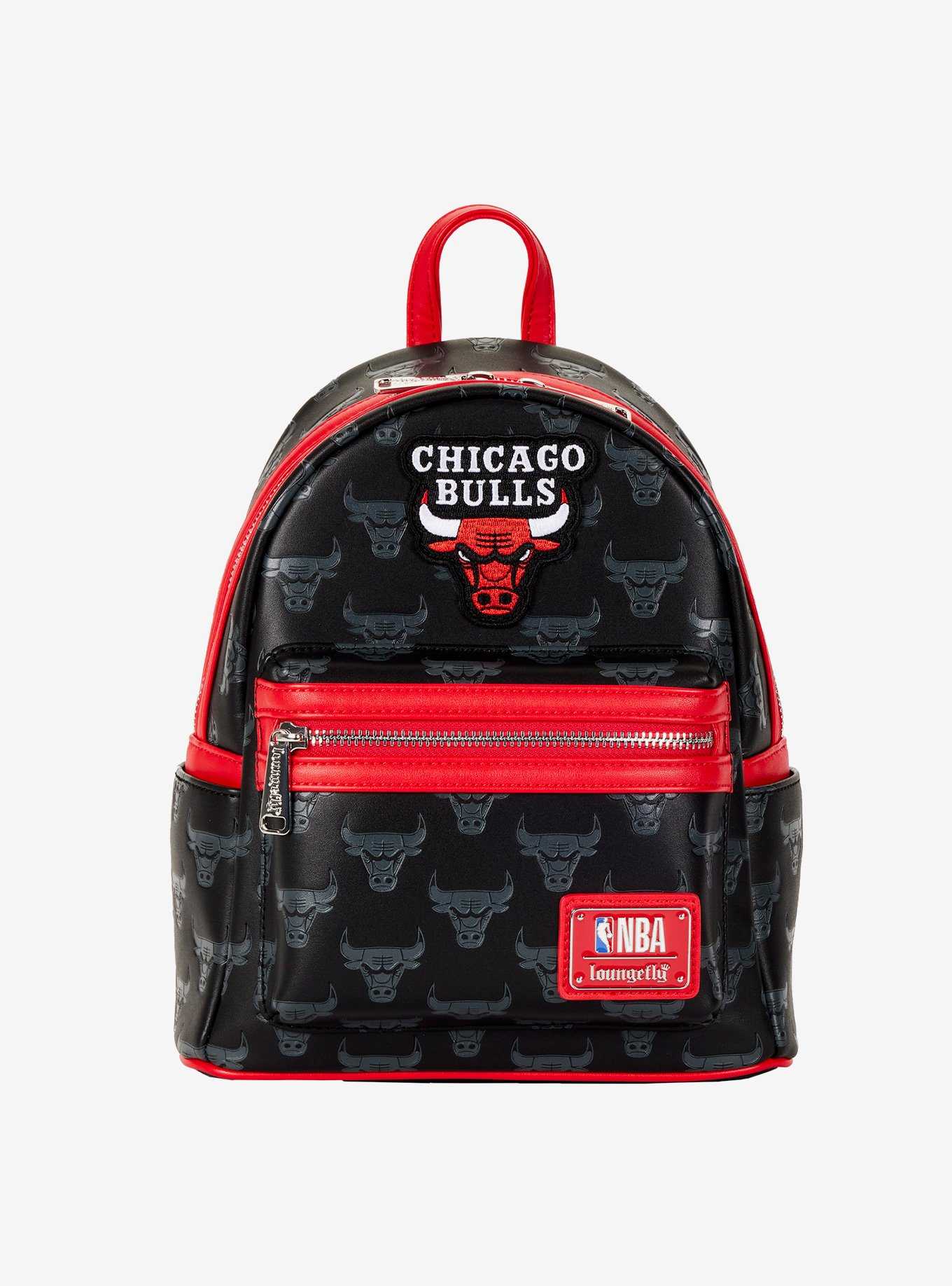 Loungefly NBA Chicago Bulls Logo Mini Backpack, , hi-res