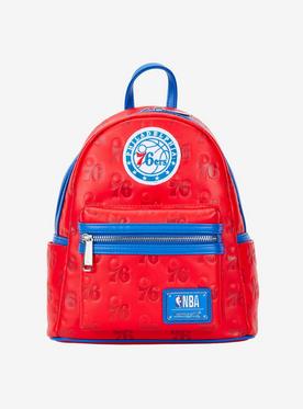 Loungefly NBA Philadelphia 76ers Logo Mini Backpack