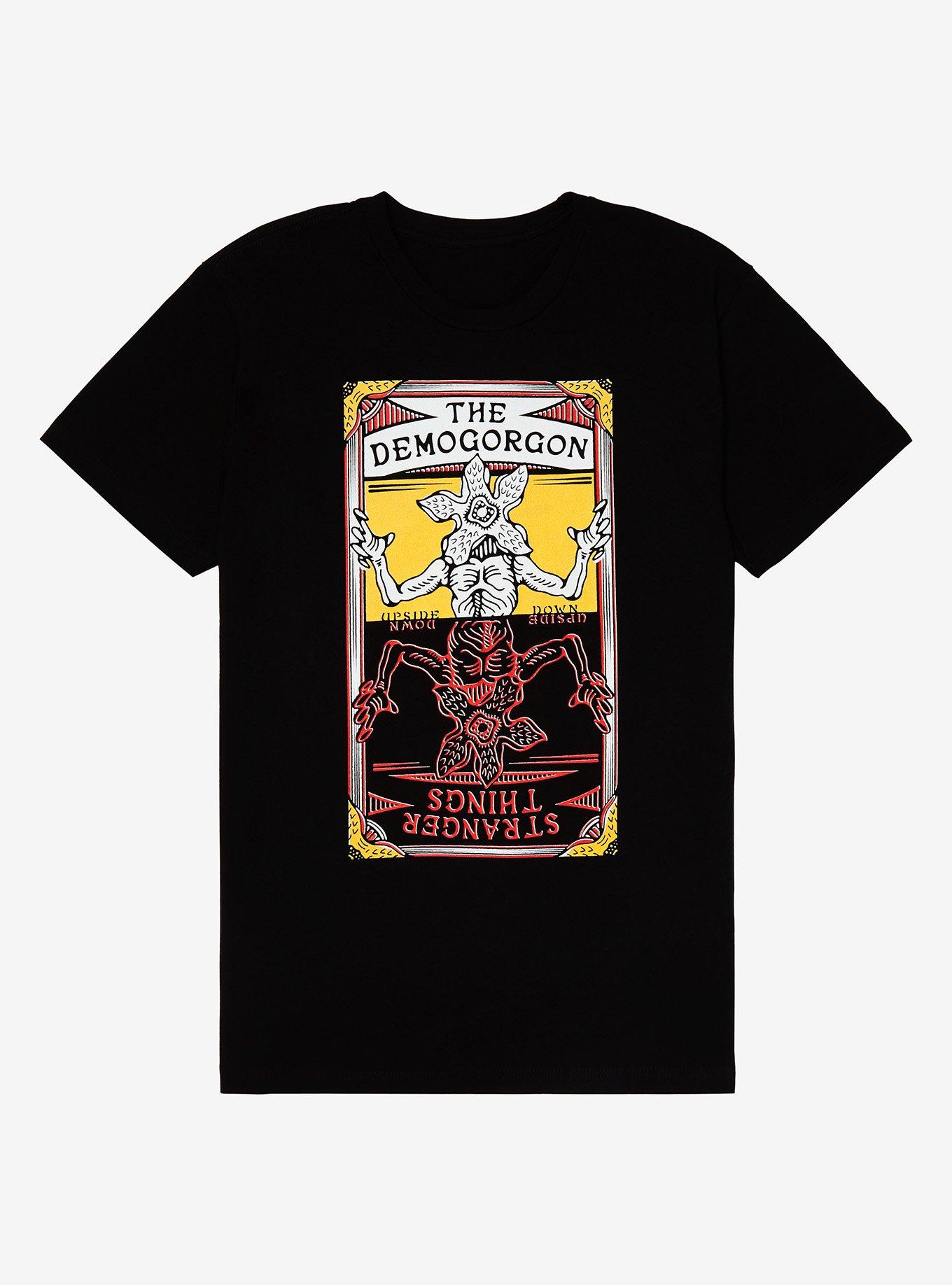 Stranger Things The Demogorgon Tarot Card T-Shirt - BoxLunch Exclusive, BLACK, hi-res