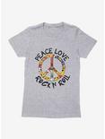 Emoji Peace Emoji Womens T-Shirt, HEATHER GREY, hi-res