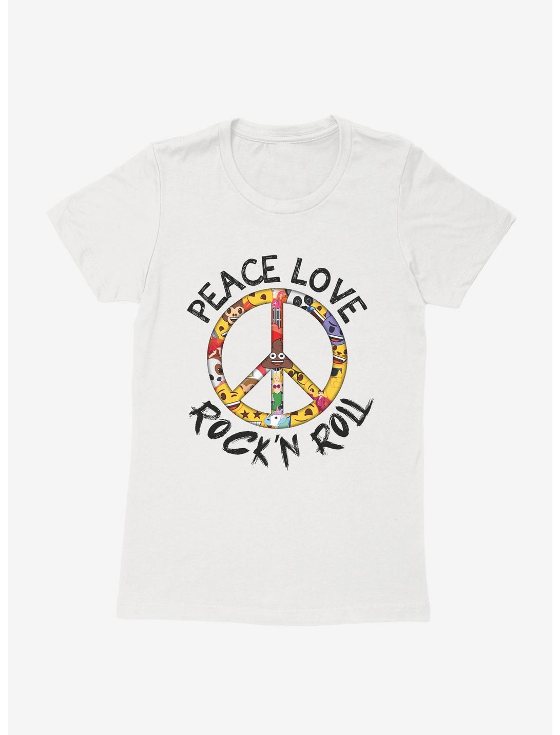 Emoji Peace Emoji Womens T-Shirt, WHITE, hi-res