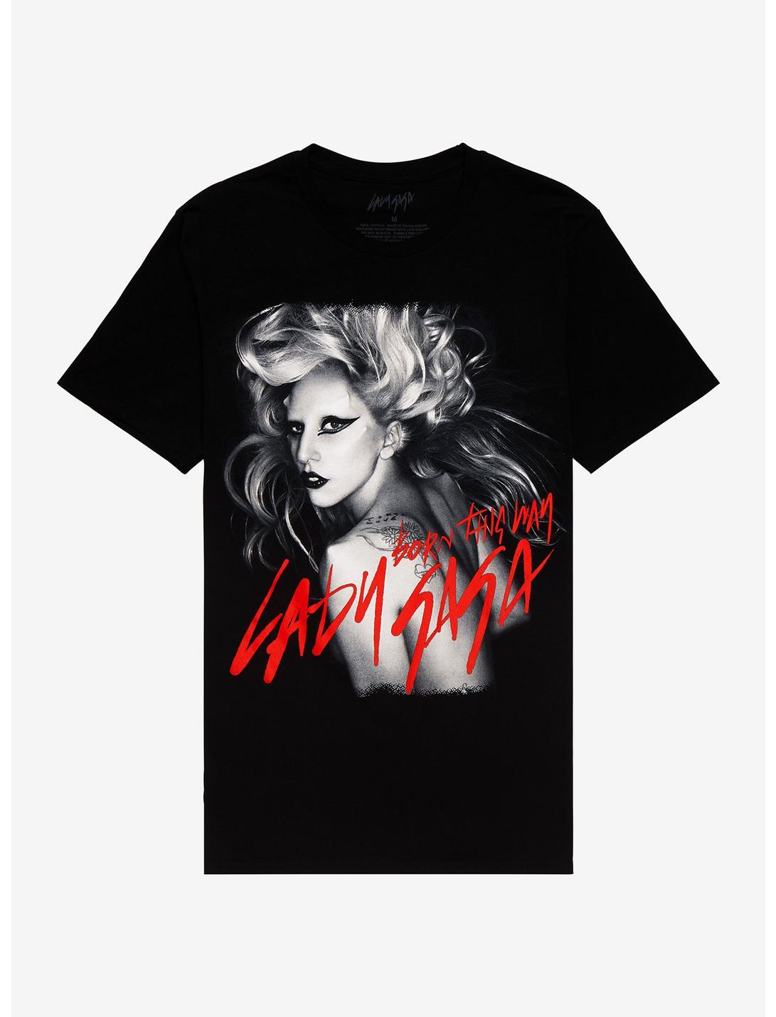 Lady Gaga Born This Way T-Shirt, BLACK, hi-res