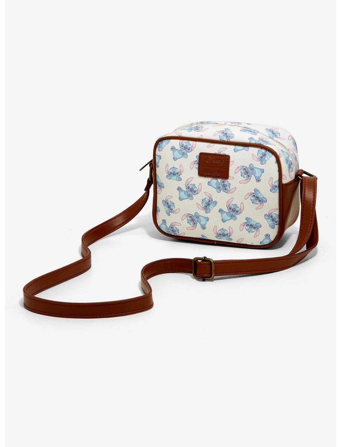 Loungefly Disney Lilo & Stitch Cream & Brown Camera Bag, , hi-res