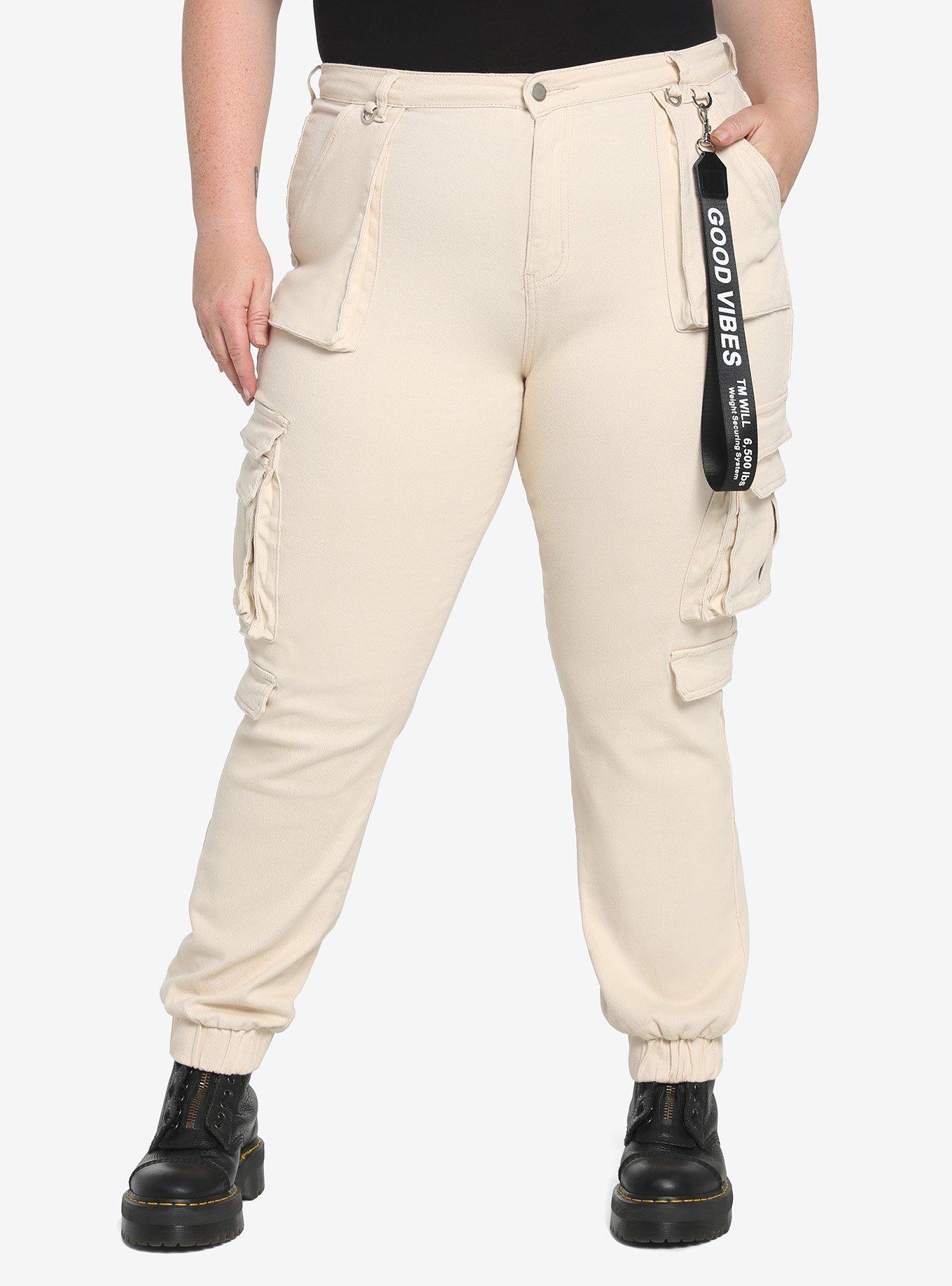 ivory cargo pants