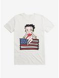 Betty Boop Sitting on Flag T-Shirt, , hi-res