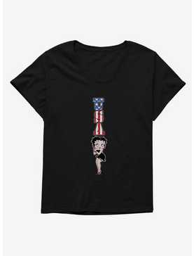 Betty Boop Americana USA Girls T-Shirt Plus Size, , hi-res