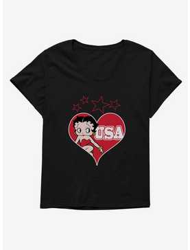 Betty Boop Love USA Girls T-Shirt Plus Size, , hi-res
