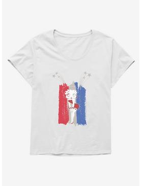 Betty Boop Red and Blue Fireworks Girls T-Shirt Plus Size, , hi-res