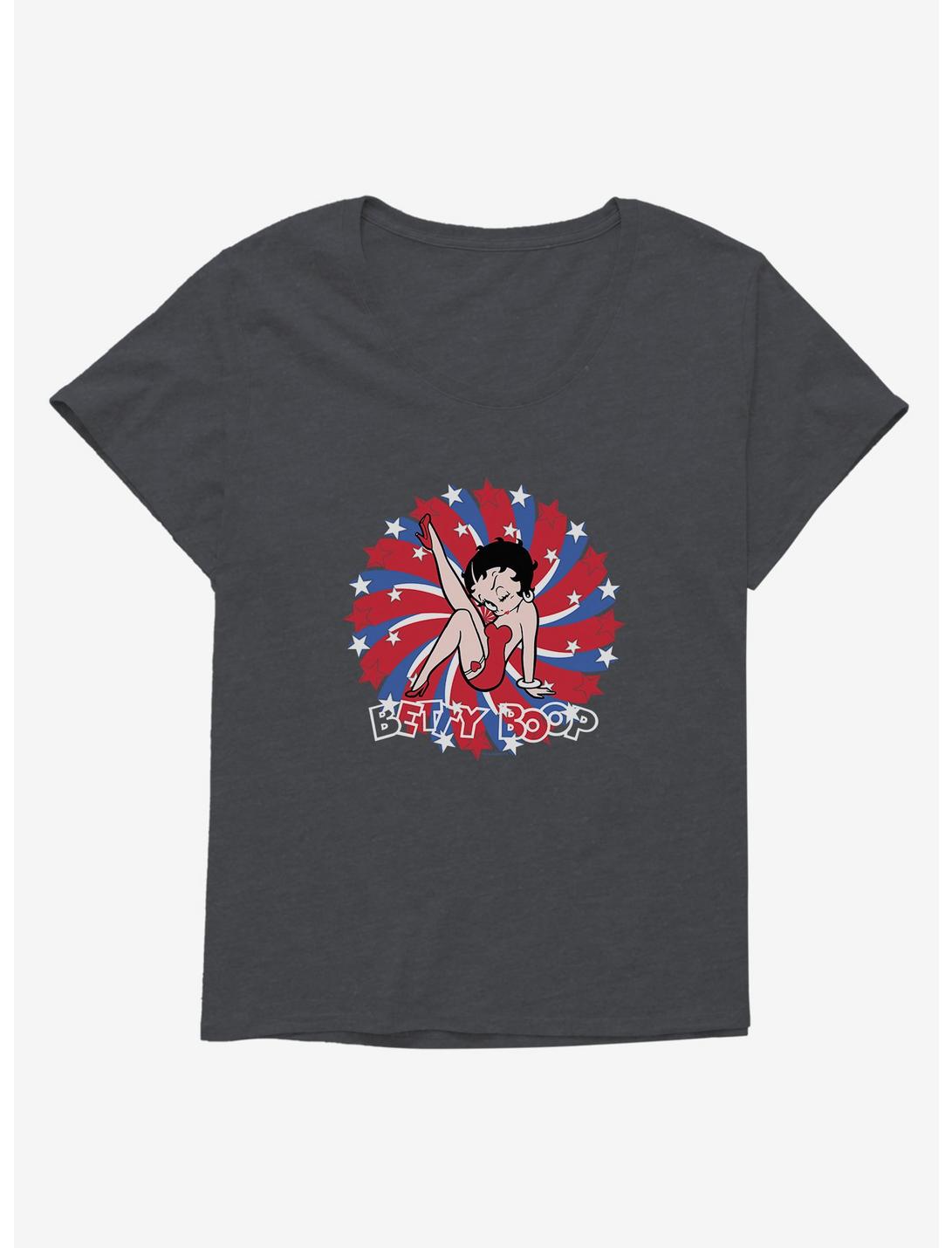 Betty Boop Red and Blue Splash Girls T-Shirt Plus Size, , hi-res