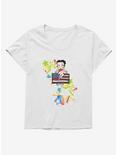 Betty Boop USA Rainbow Heart and Stars Girls T-Shirt Plus Size, , hi-res