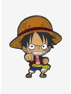 One Piece Monkey D. Luffy Chibi Pose Enamel Pin , , hi-res