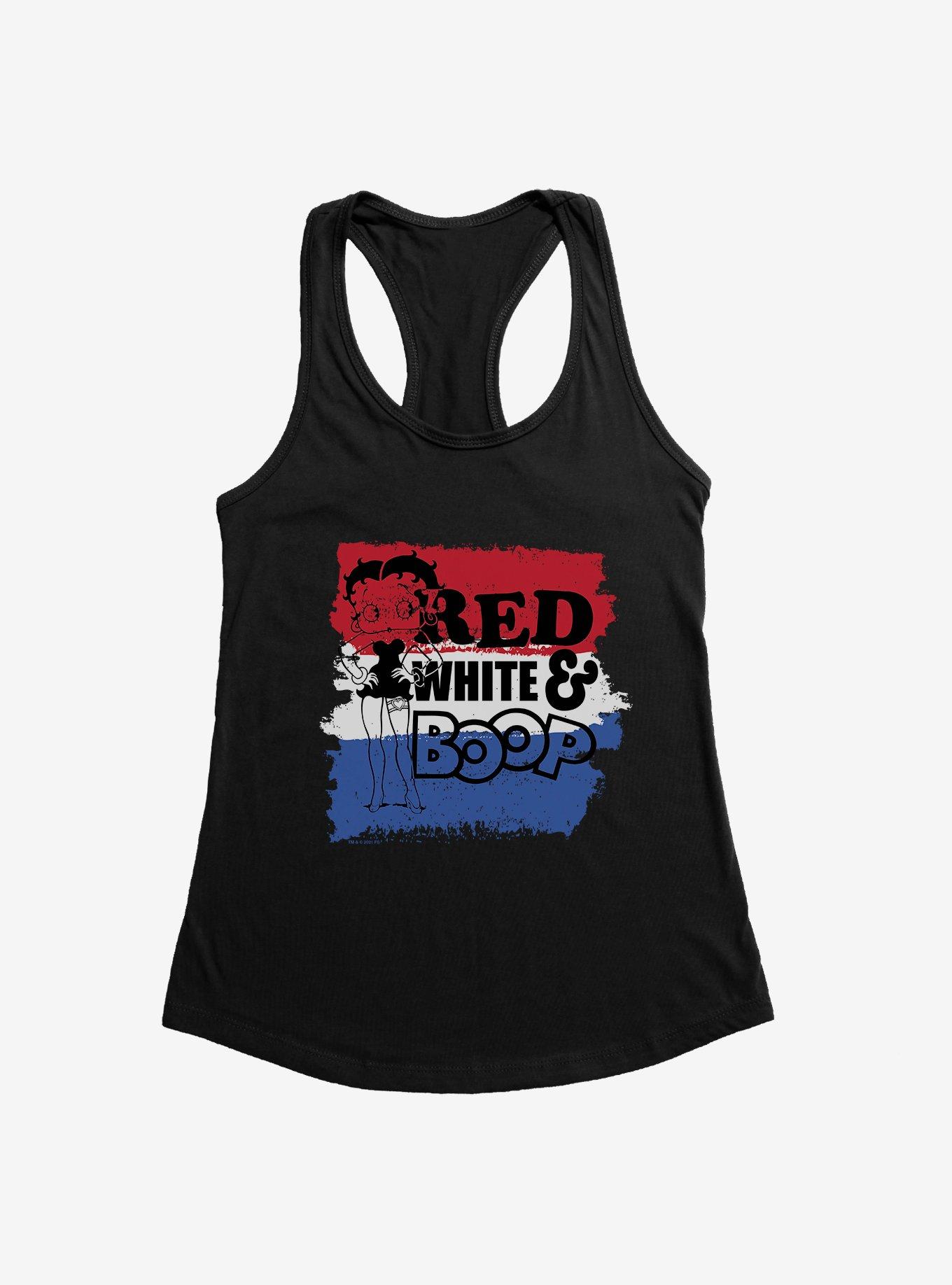 Betty Boop Black Red White and Boop Girls Tank, , hi-res