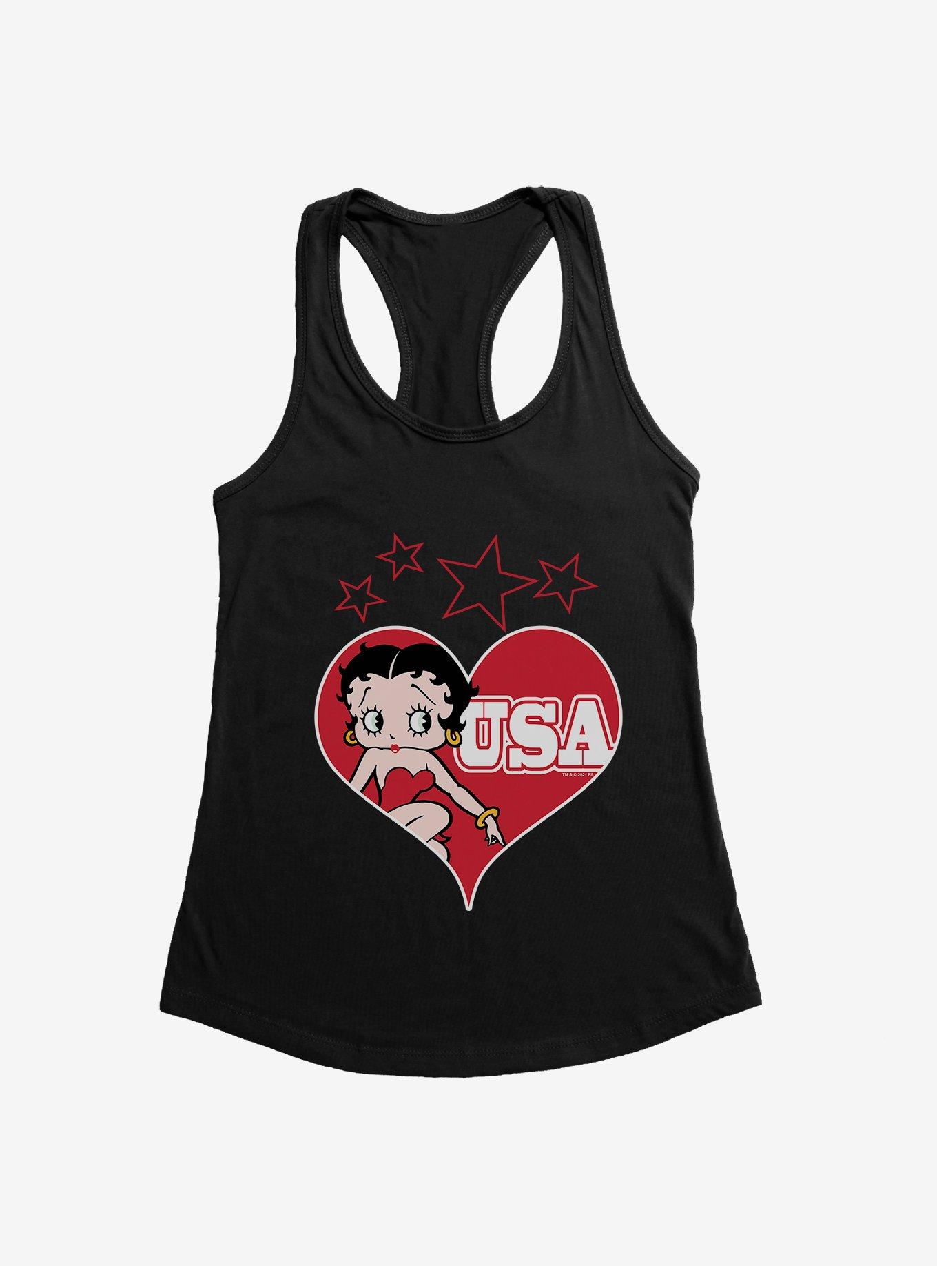 Betty Boop Love USA Girls Tank, , hi-res