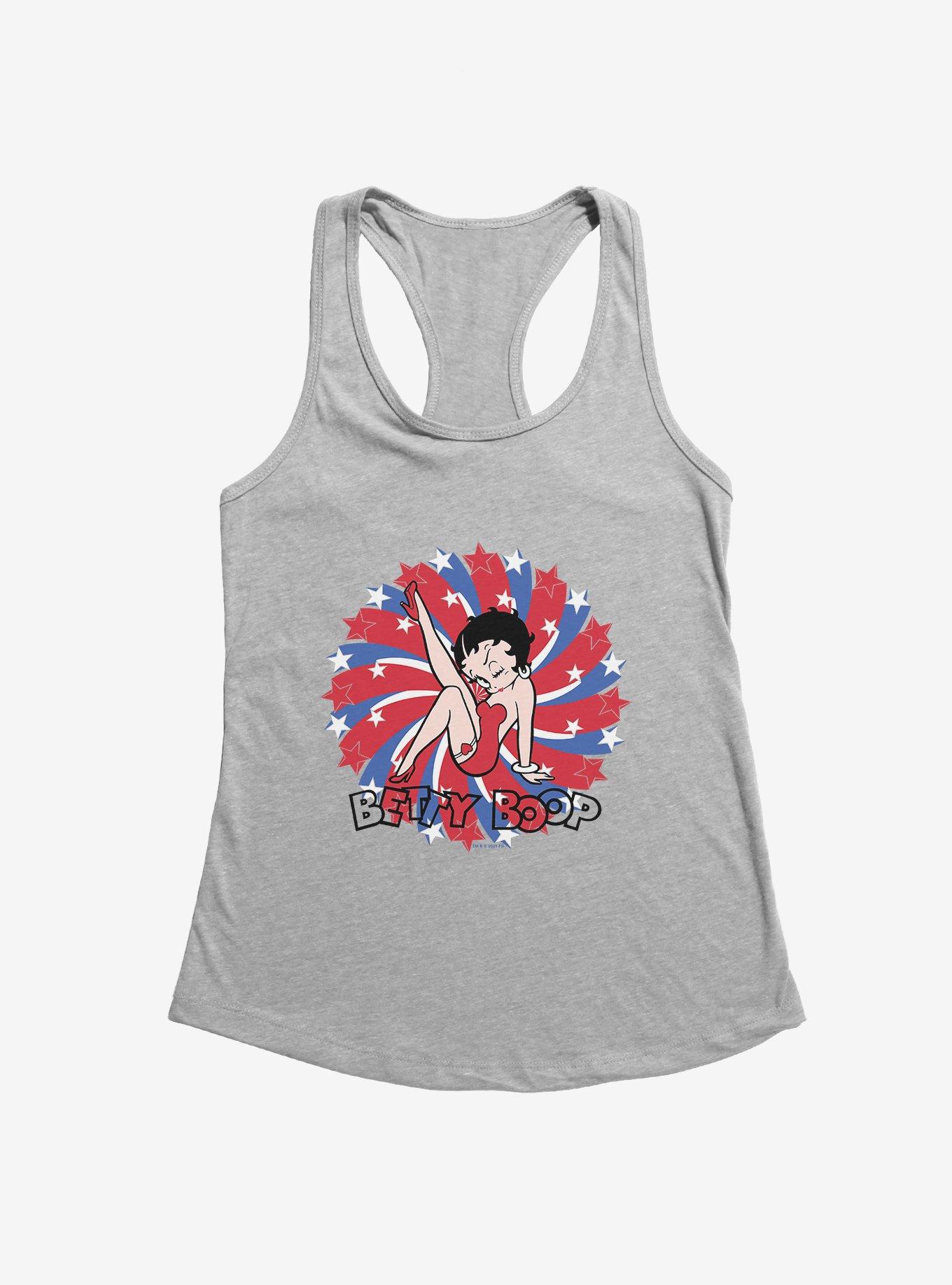 Betty Boop Red and Blue Splash Girls Tank, HEATHER, hi-res