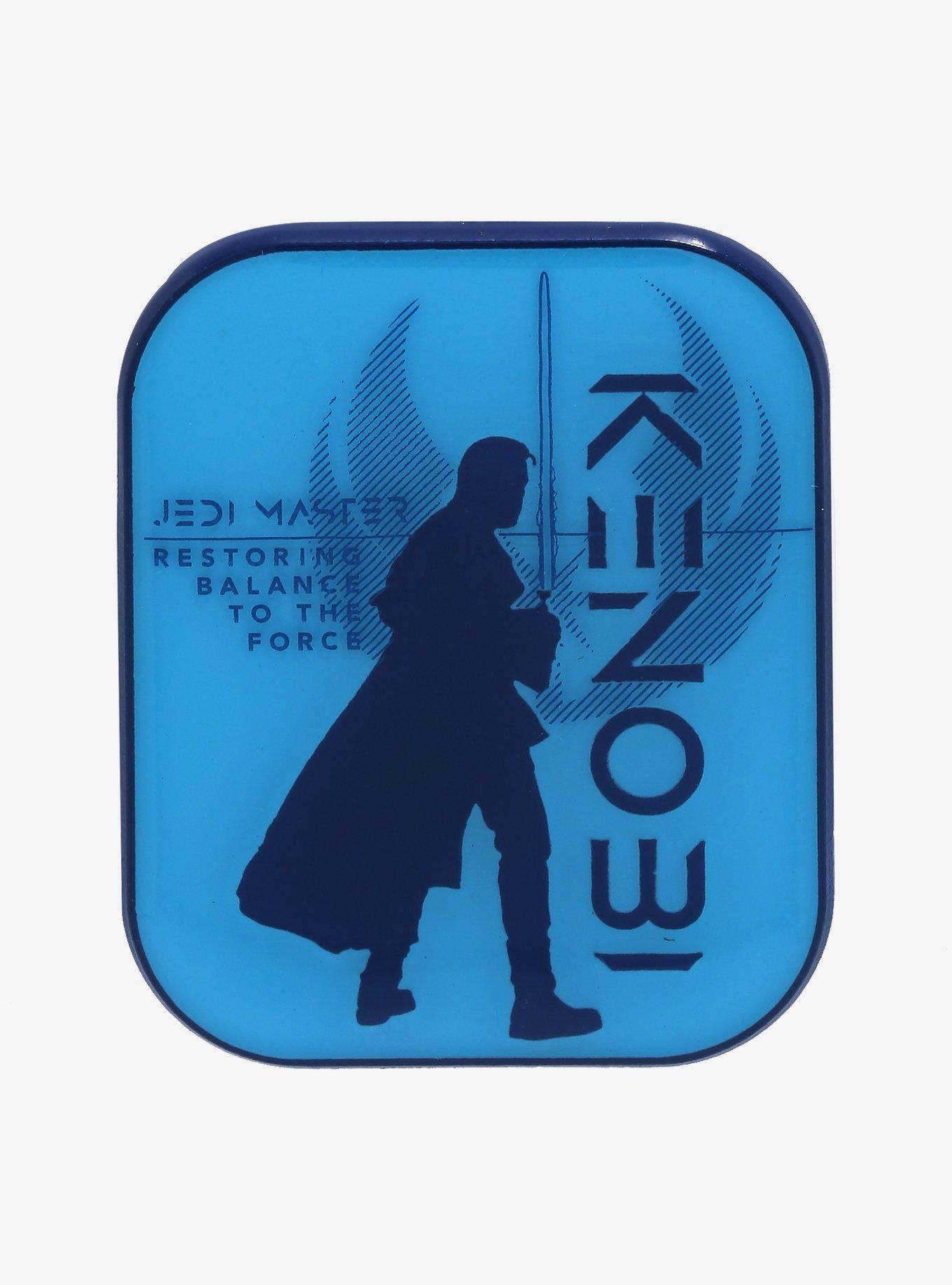 Star Wars Obi-Wan Kenobi Jedi Master Silhouette Enamel Pin, , hi-res