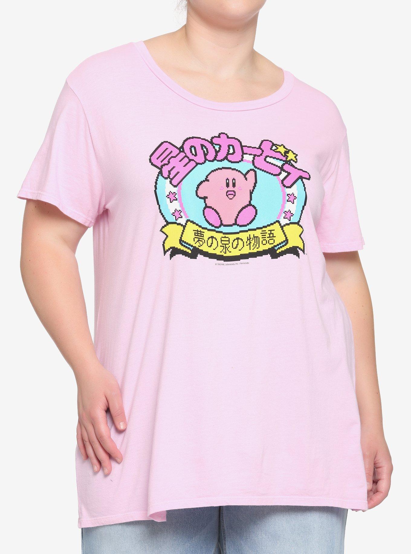 Kirby Retro Pixelated Girls T-Shirt Plus Size, MULTI, hi-res