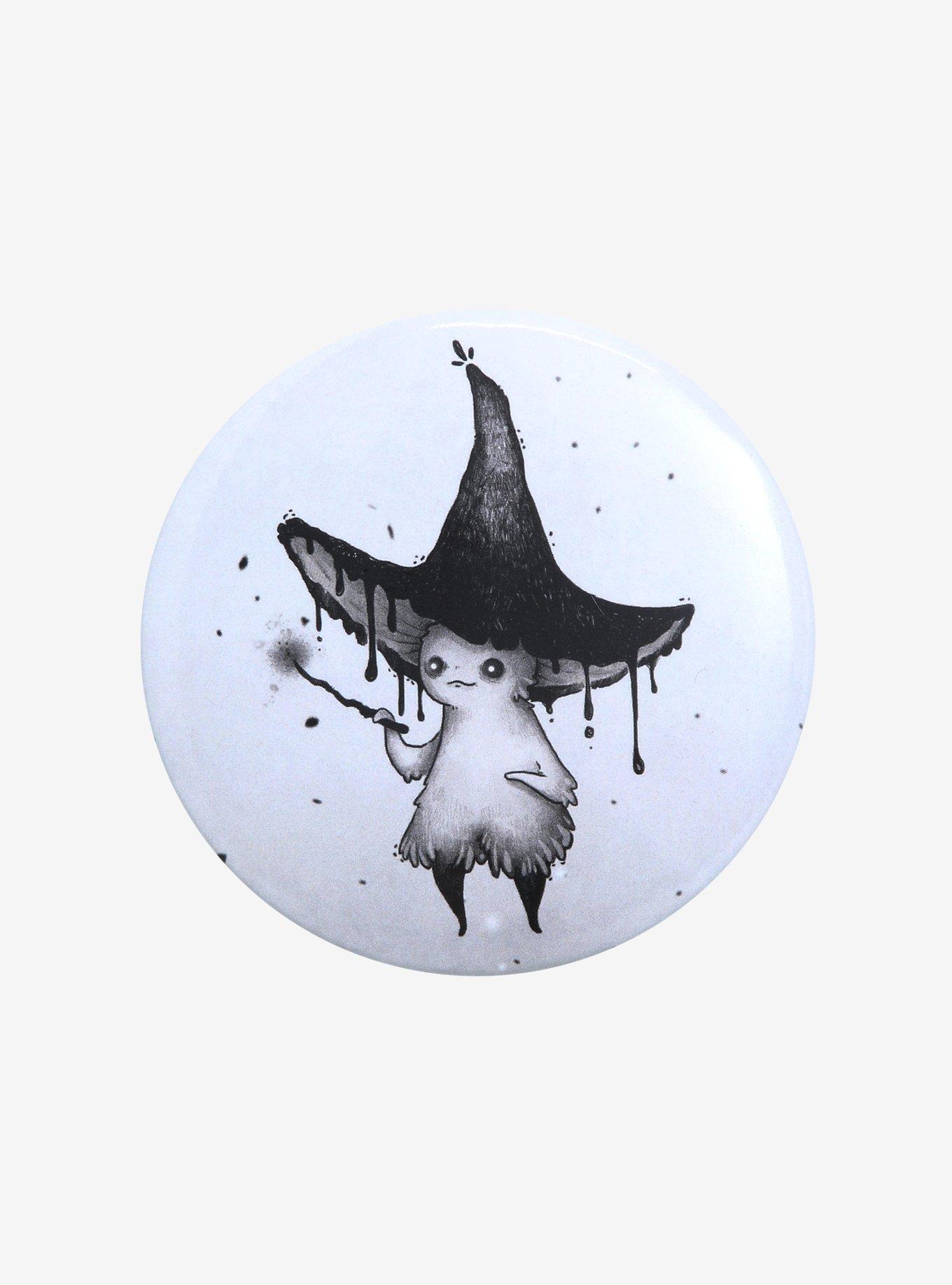 Mushroom With Wand 3 Inch Button By Guild Of Calamity, , hi-res