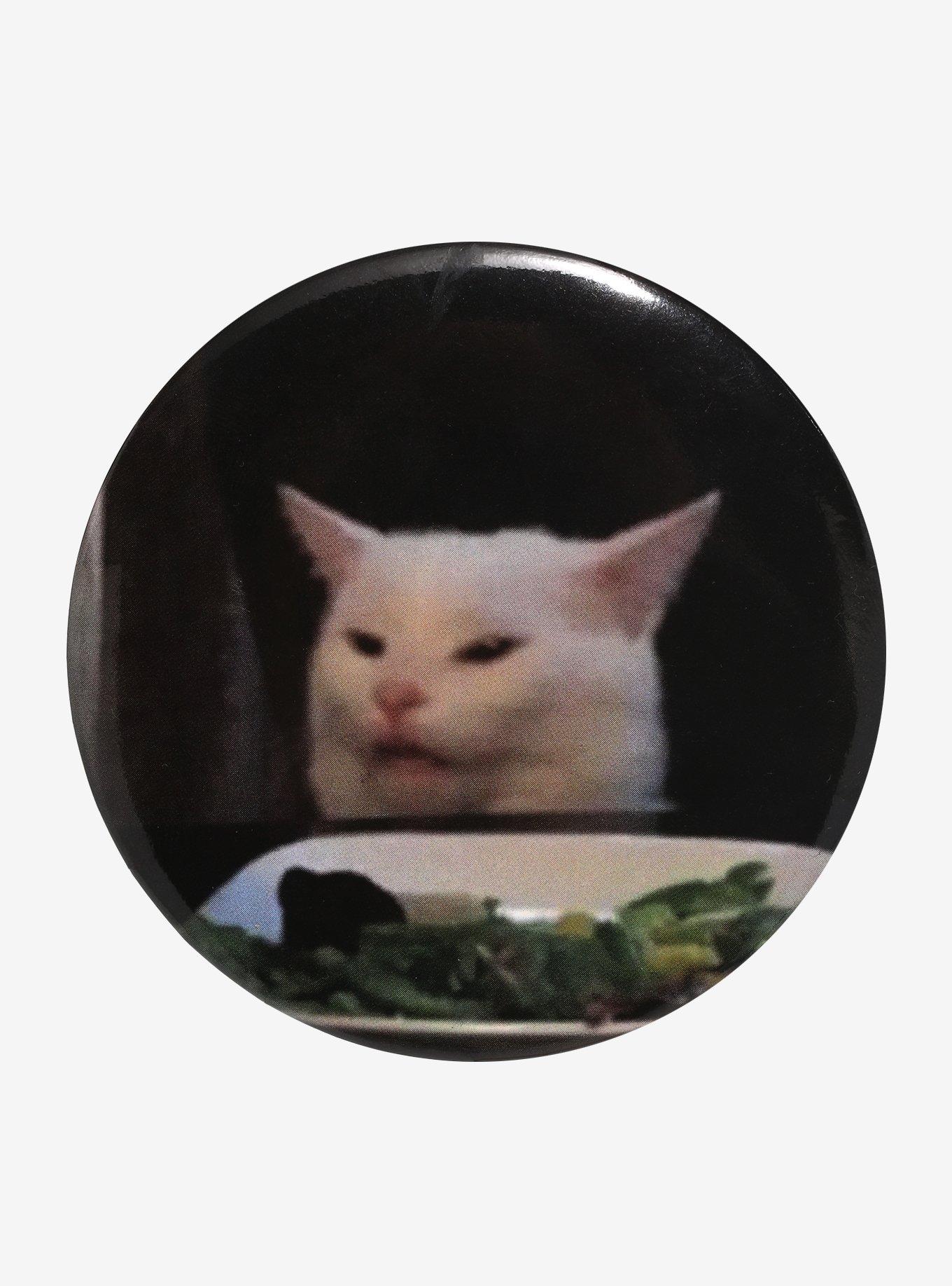 Salad Cat meme 3 Sticker, Smudge the Cat, Woman Yelling at Cat