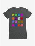 ICreate Carnival Emoji Girls T-Shirt, CHARCOAL, hi-res