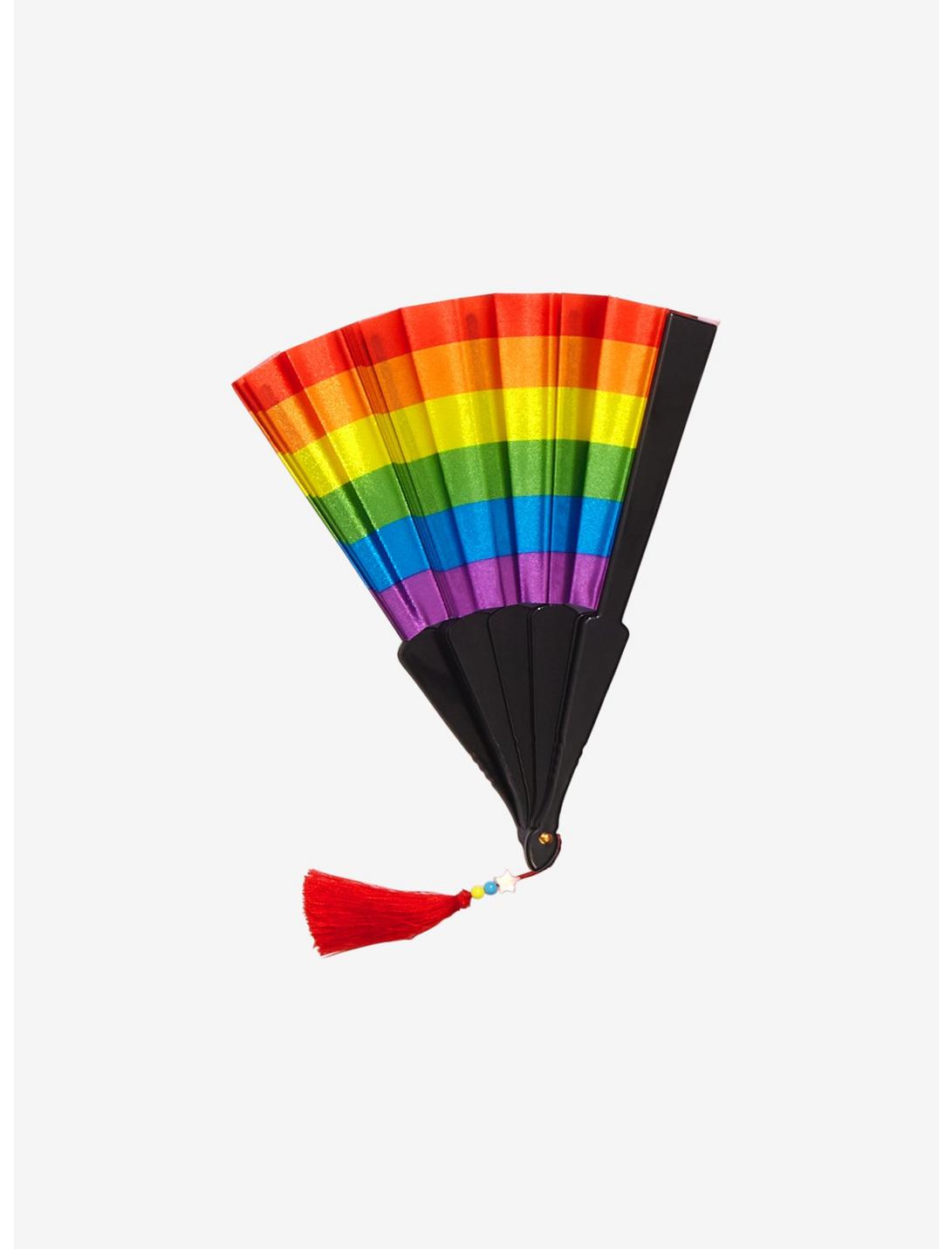 Rainbow Tassel Fan, , hi-res