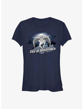 Marvel Moon Knight Fist of Vengeance Badge Girls T-Shirt, NAVY, hi-res