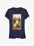 Marvel Moon Knight Gold Glyphs Poster Girls T-Shirt, NAVY, hi-res