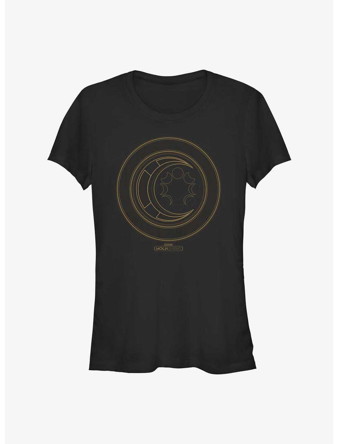 Marvel Moon Knight Hieroglyphics Logo Girls T-Shirt, BLACK, hi-res