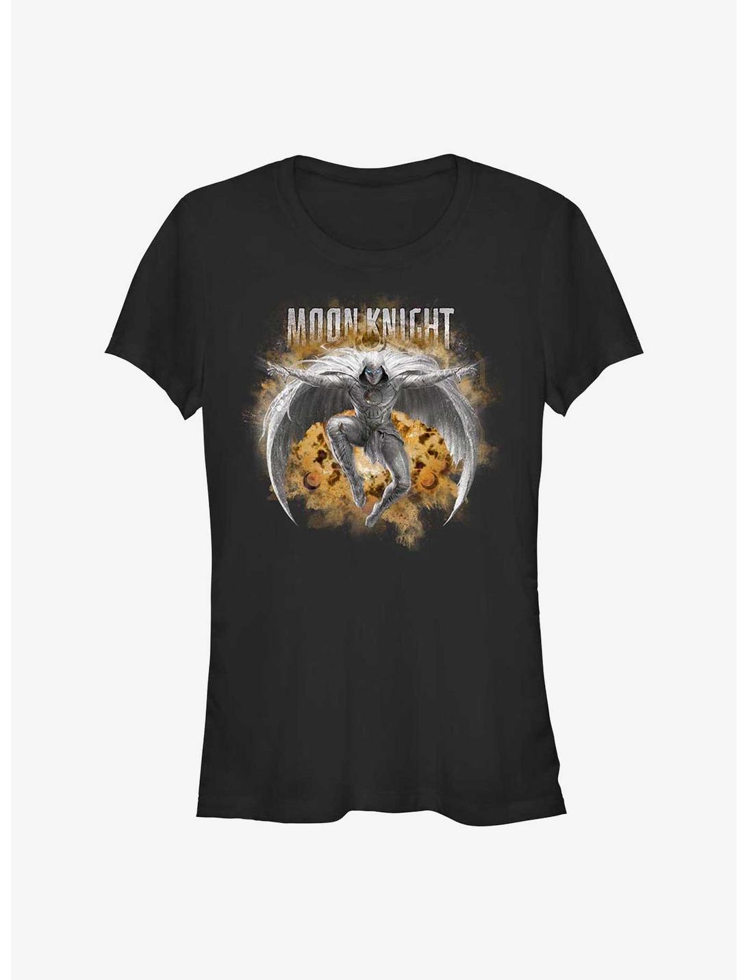 Marvel Moon Knight Leaping Knight Girls T-Shirt, BLACK, hi-res