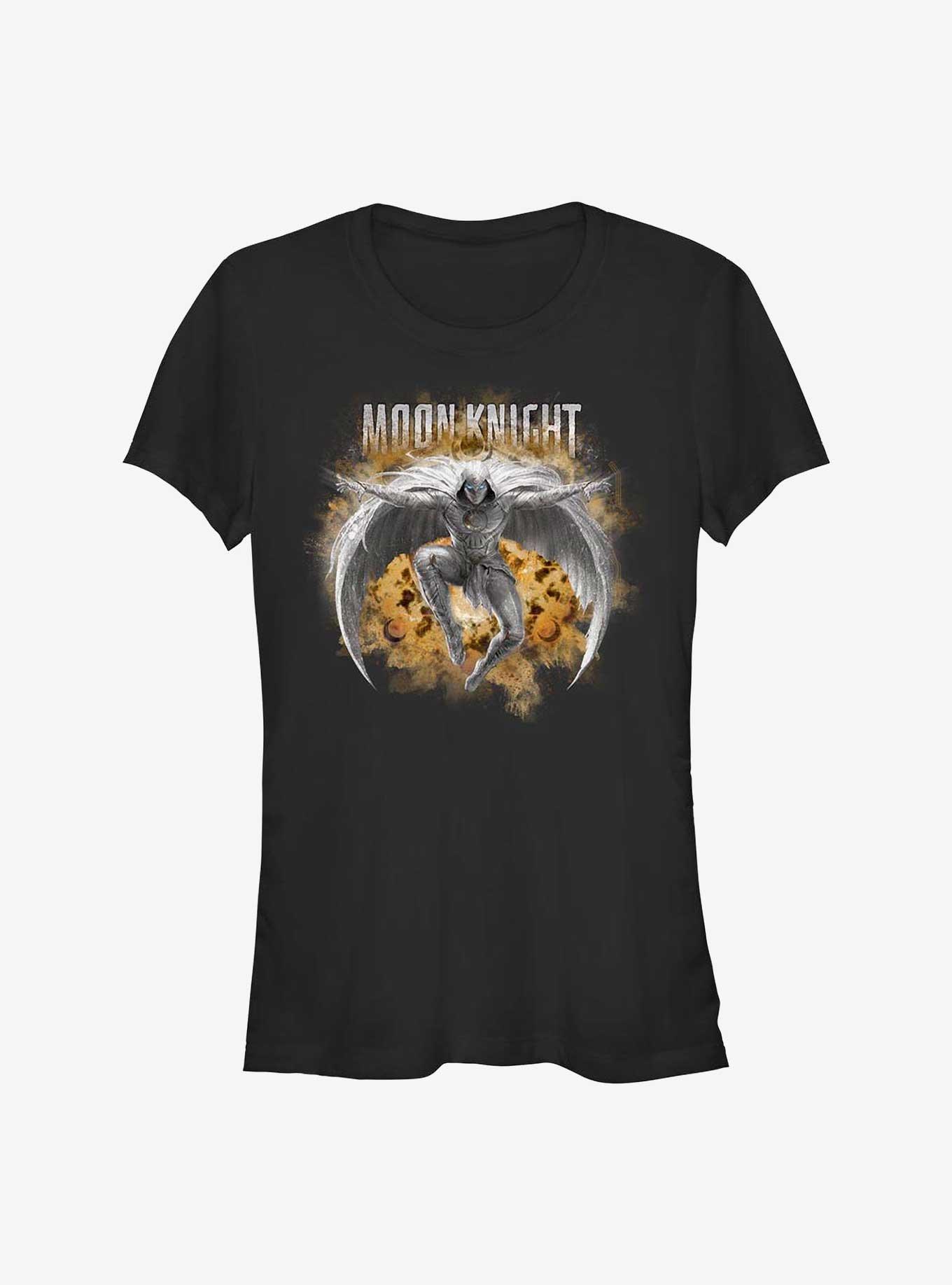 Marvel Moon Knight Leaping Knight Girls T-Shirt, BLACK, hi-res