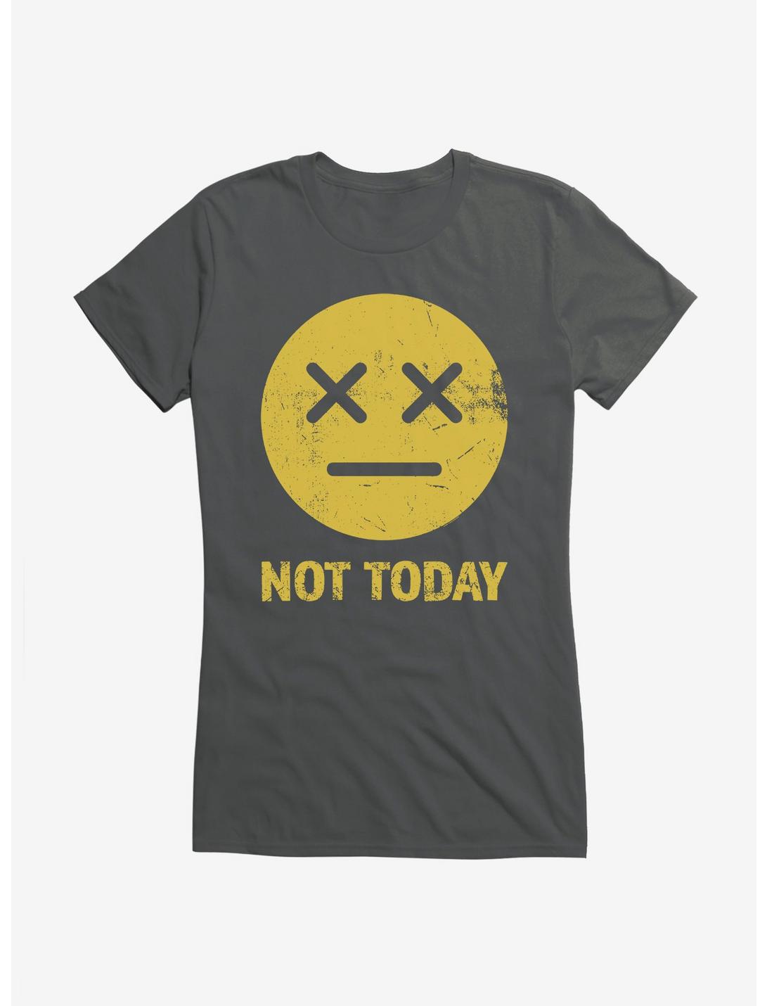 ICreate Not Today White Girls T-Shirt, CHARCOAL, hi-res