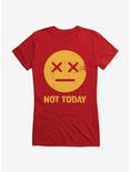 ICreate Not Today White Girls T-Shirt, RED, hi-res