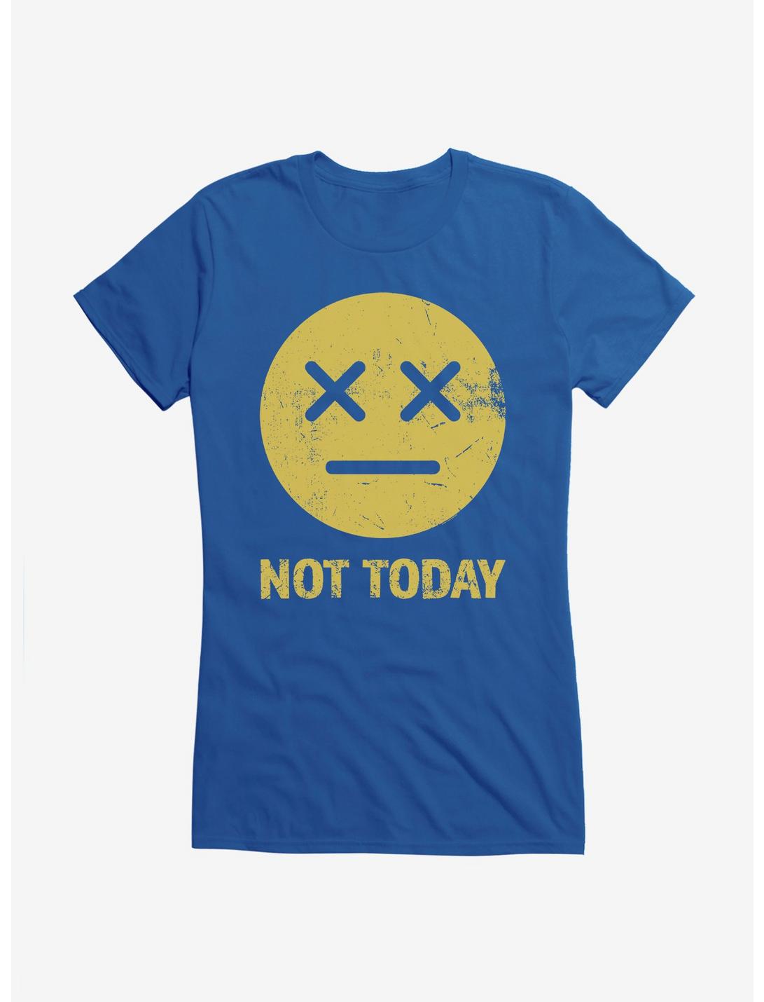 ICreate Not Today White Girls T-Shirt, ROYAL, hi-res