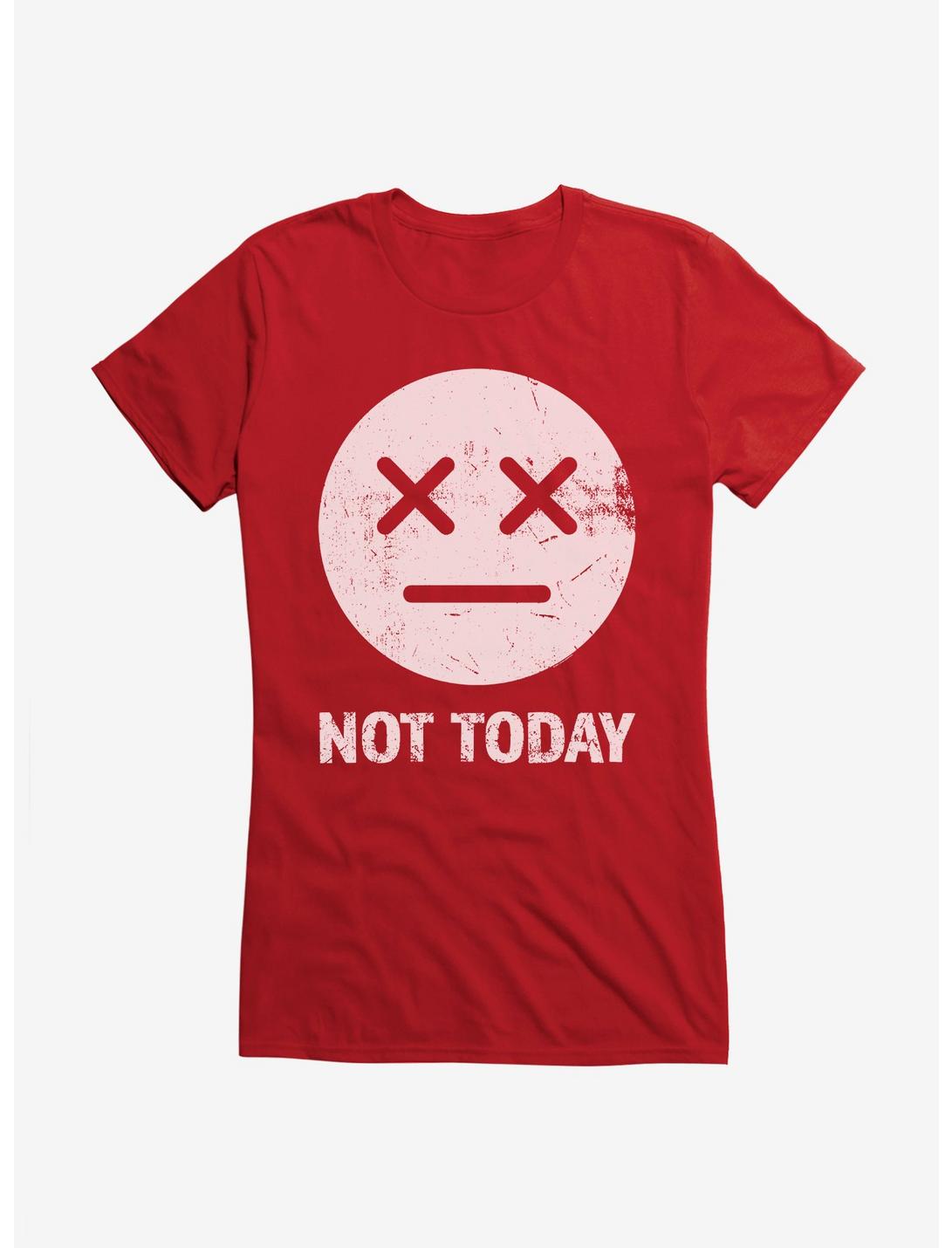 ICreate Not Today Yellow Girls T-Shirt, RED, hi-res