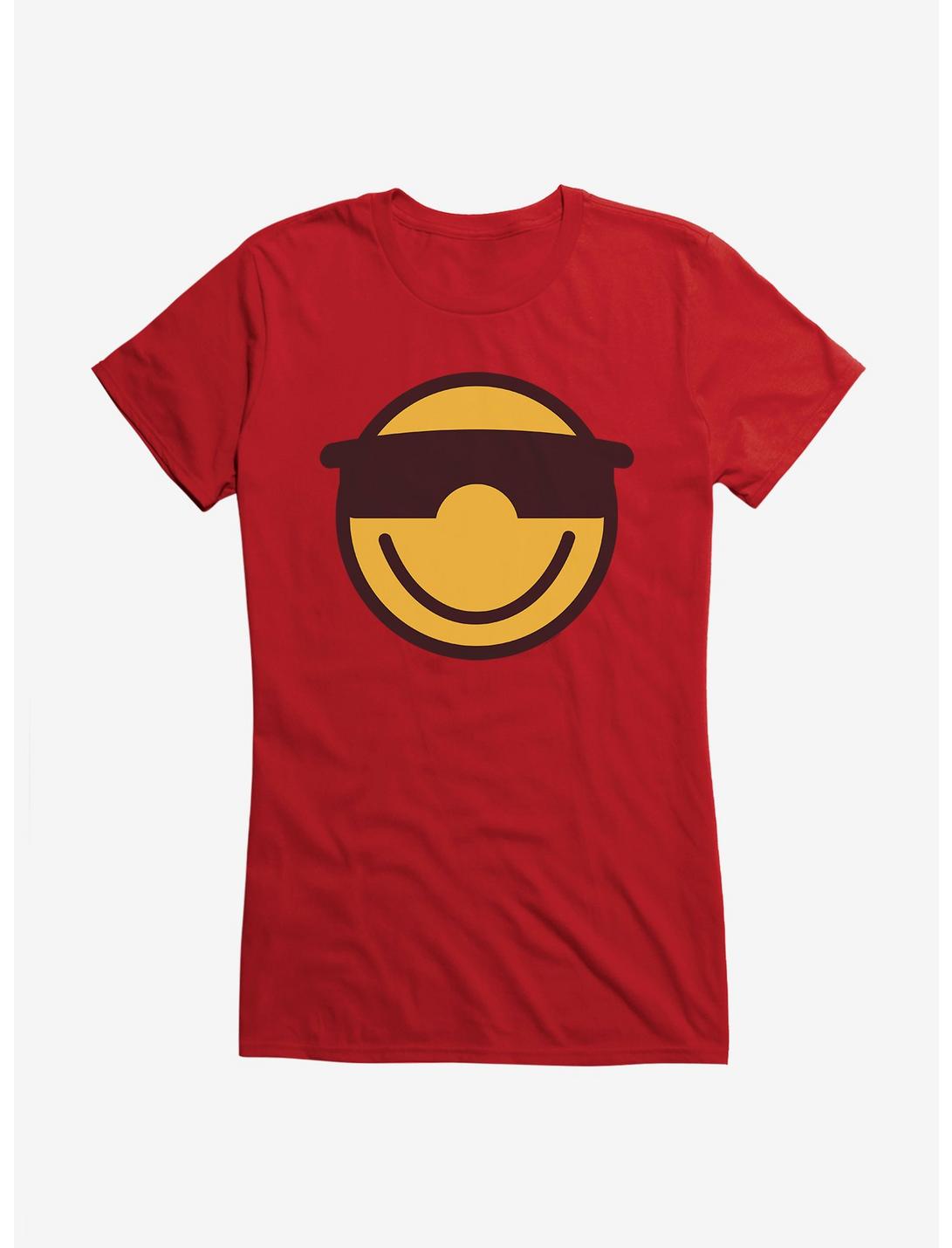 ICreate Sunglass Emoji Girls T-Shirt, RED, hi-res