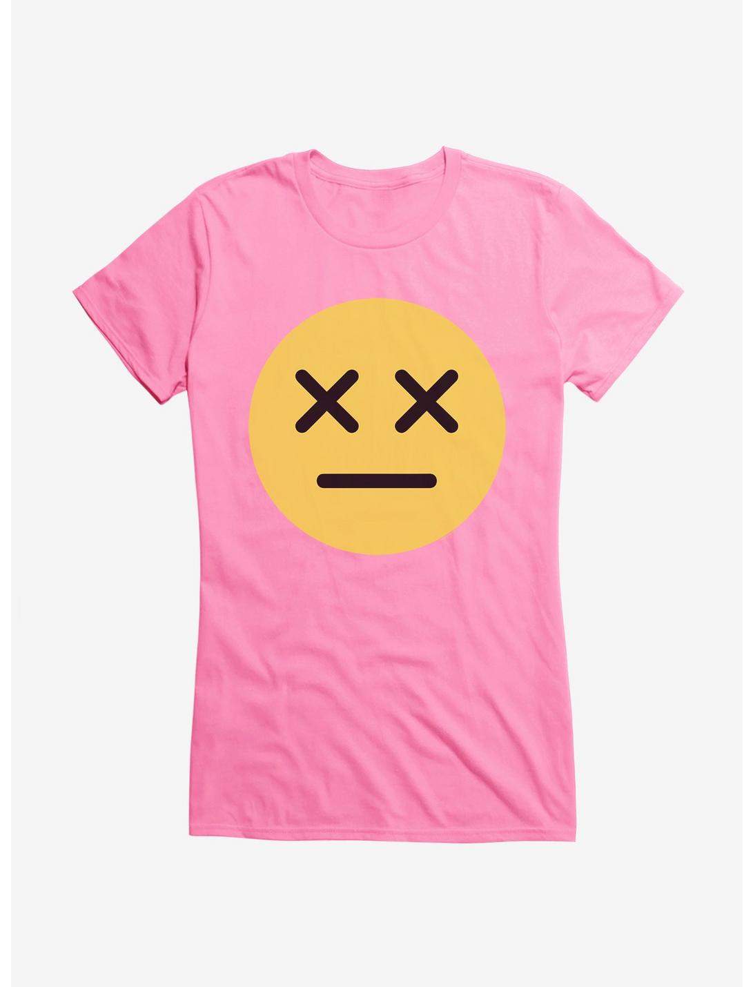 ICreate Yellow Dead Emoji Girls T-Shirt, CHARITY PINK, hi-res