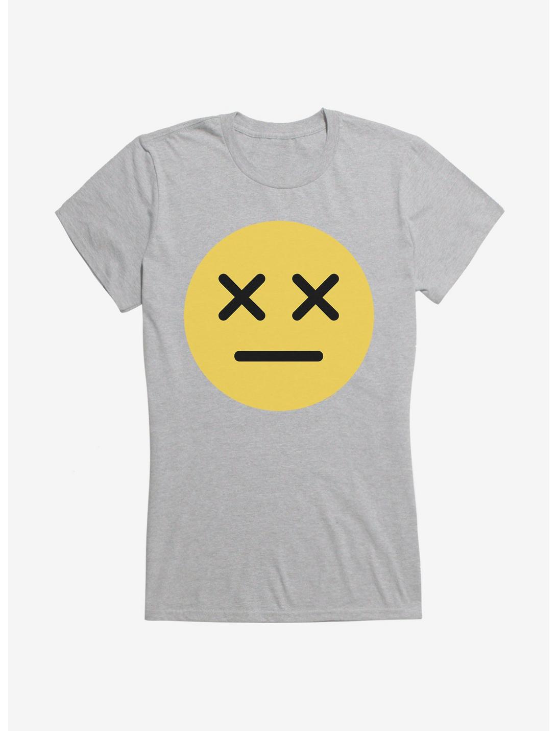 ICreate Yellow Dead Emoji Girls T-Shirt, HEATHER, hi-res