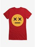ICreate Yellow Dead Emoji Girls T-Shirt, RED, hi-res