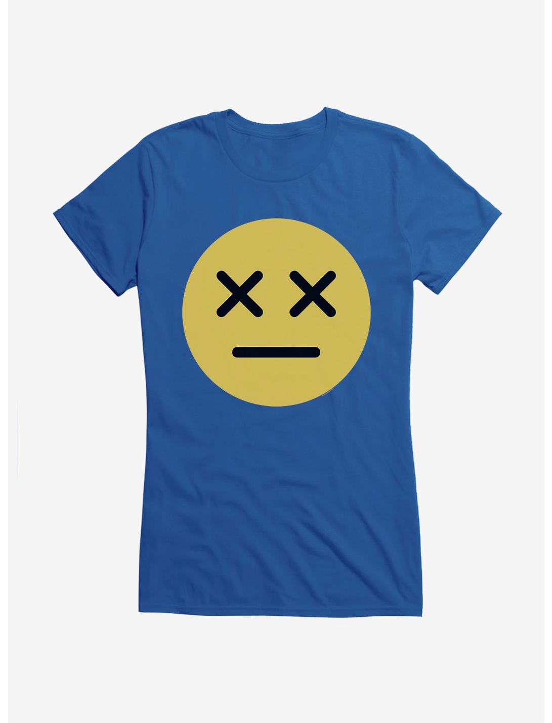 ICreate Yellow Dead Emoji Girls T-Shirt, ROYAL, hi-res