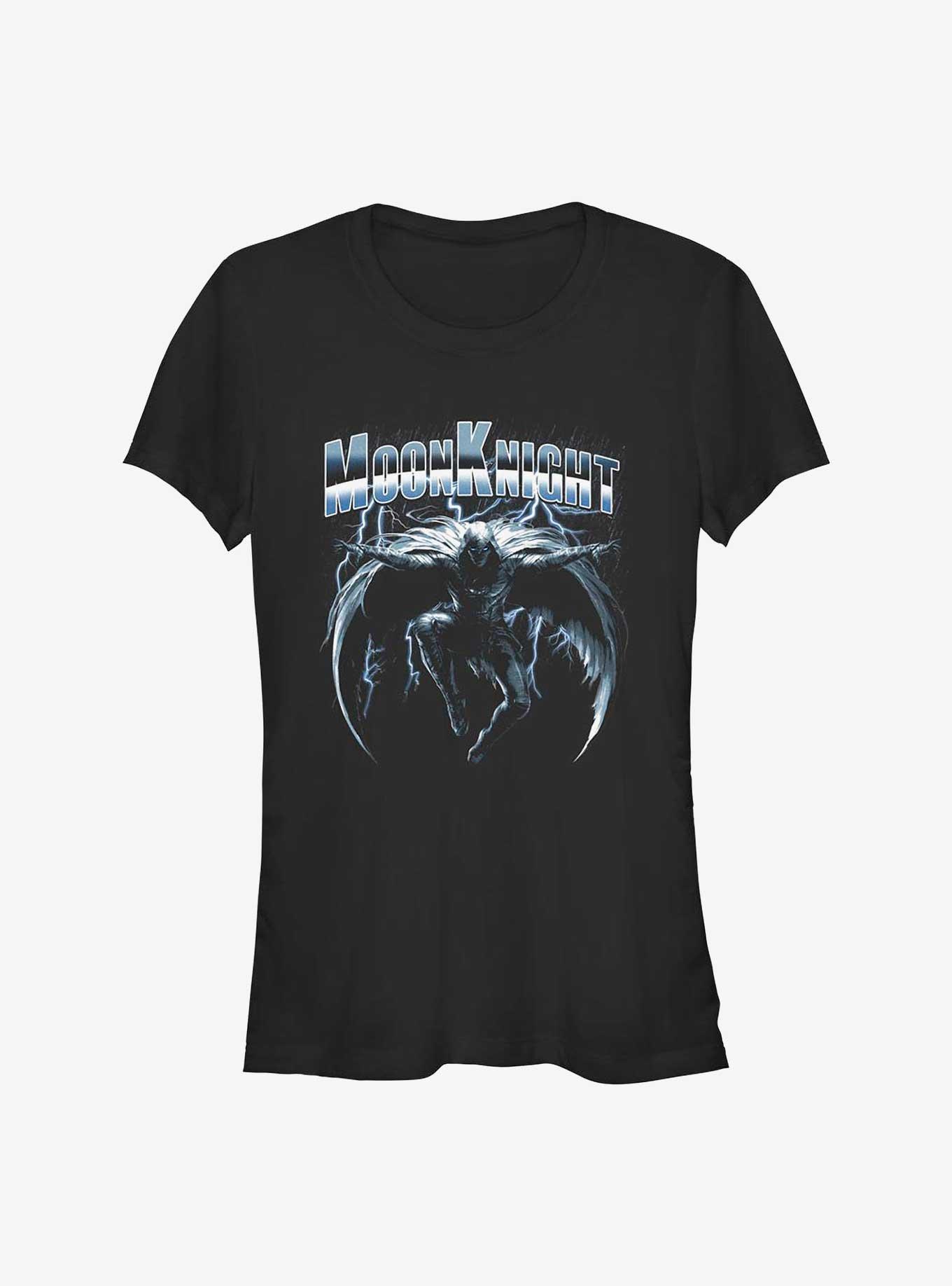 Marvel Moon Knight Dark Rain Girls T-Shirt, BLACK, hi-res