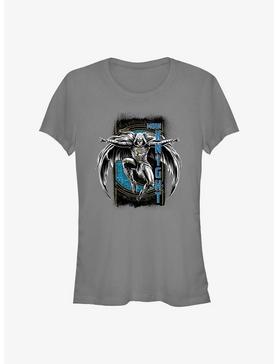 Marvel Moon Knight Grunge Badge Girls T-Shirt, CHARCOAL, hi-res