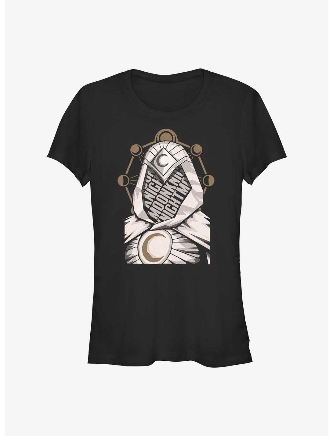 Marvel Moon Knight Paper Cut Moon Girls T-Shirt, BLACK, hi-res