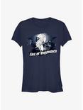 Marvel Moon Knight Suit Fist of Vengeance Badge Girls T-Shirt, NAVY, hi-res