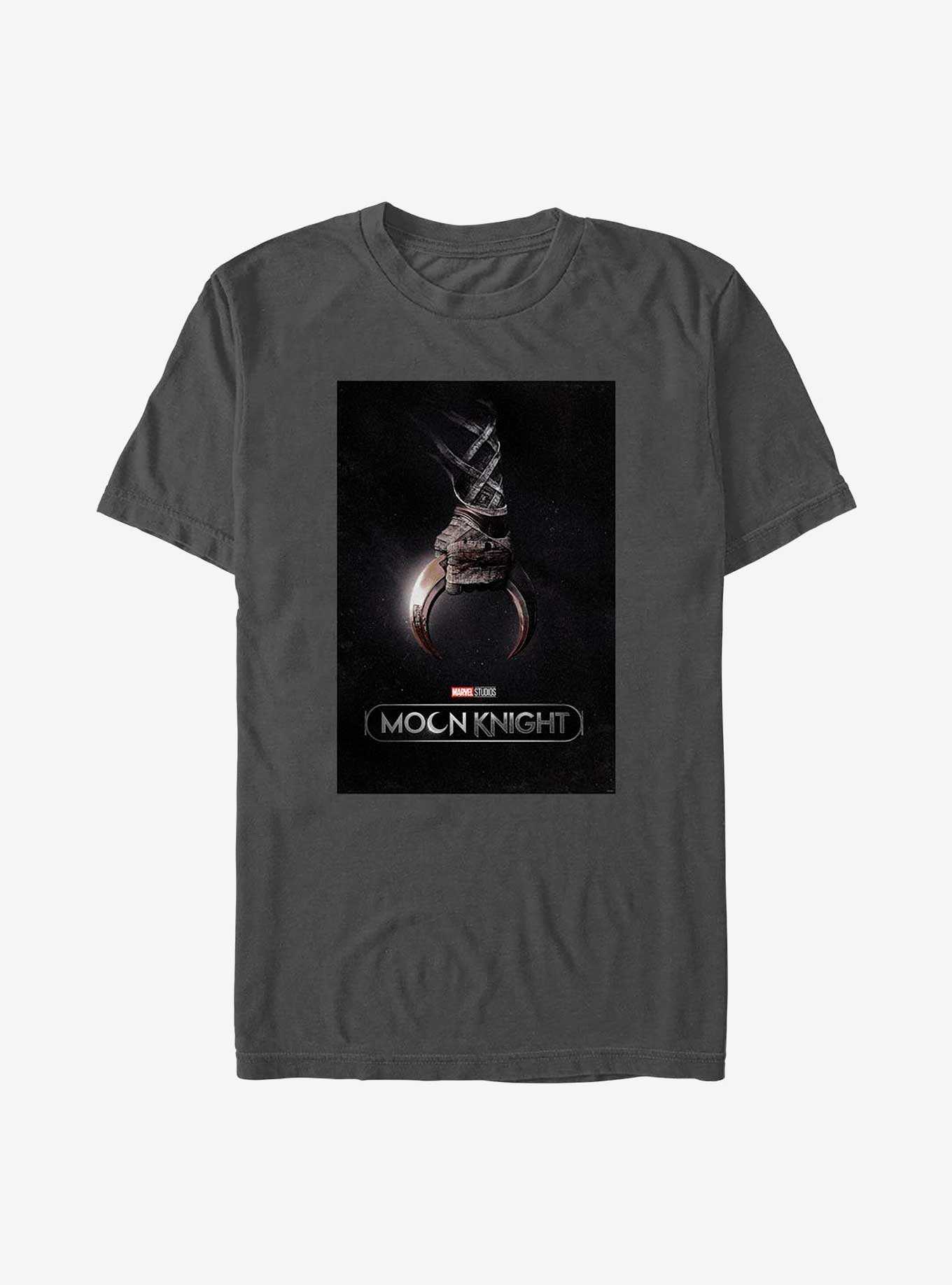 Marvel Moon Knight Crescent Dart Poster T-Shirt, CHARCOAL, hi-res