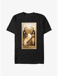 Marvel Moon Knight Gold Glyphs Poster T-Shirt, BLACK, hi-res
