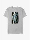 Marvel Moon Knight Mr. Knight Grunge Badge T-Shirt, SILVER, hi-res