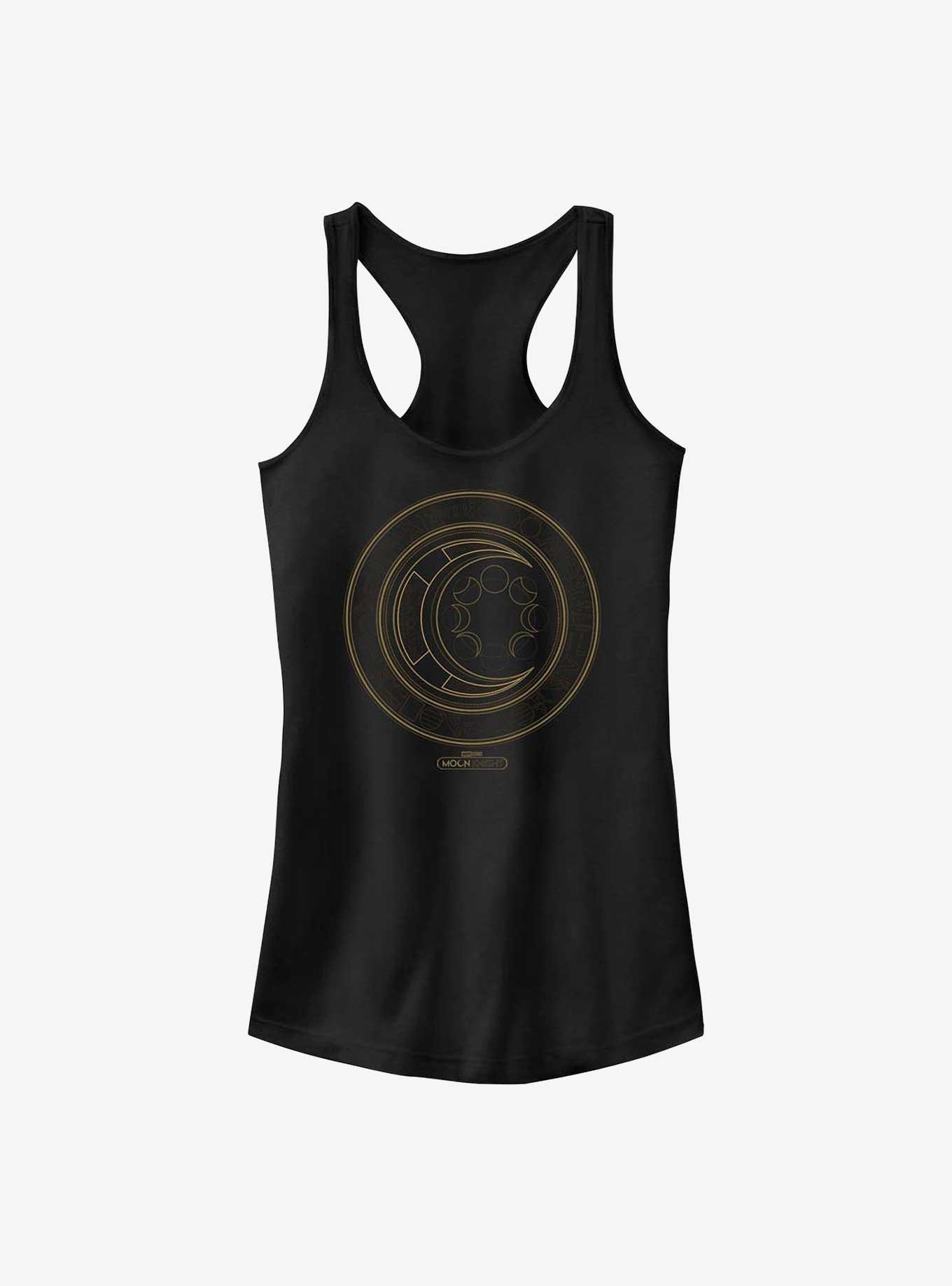 Marvel Moon Knight Hieroglyphics Logo Girls Tank, BLACK, hi-res