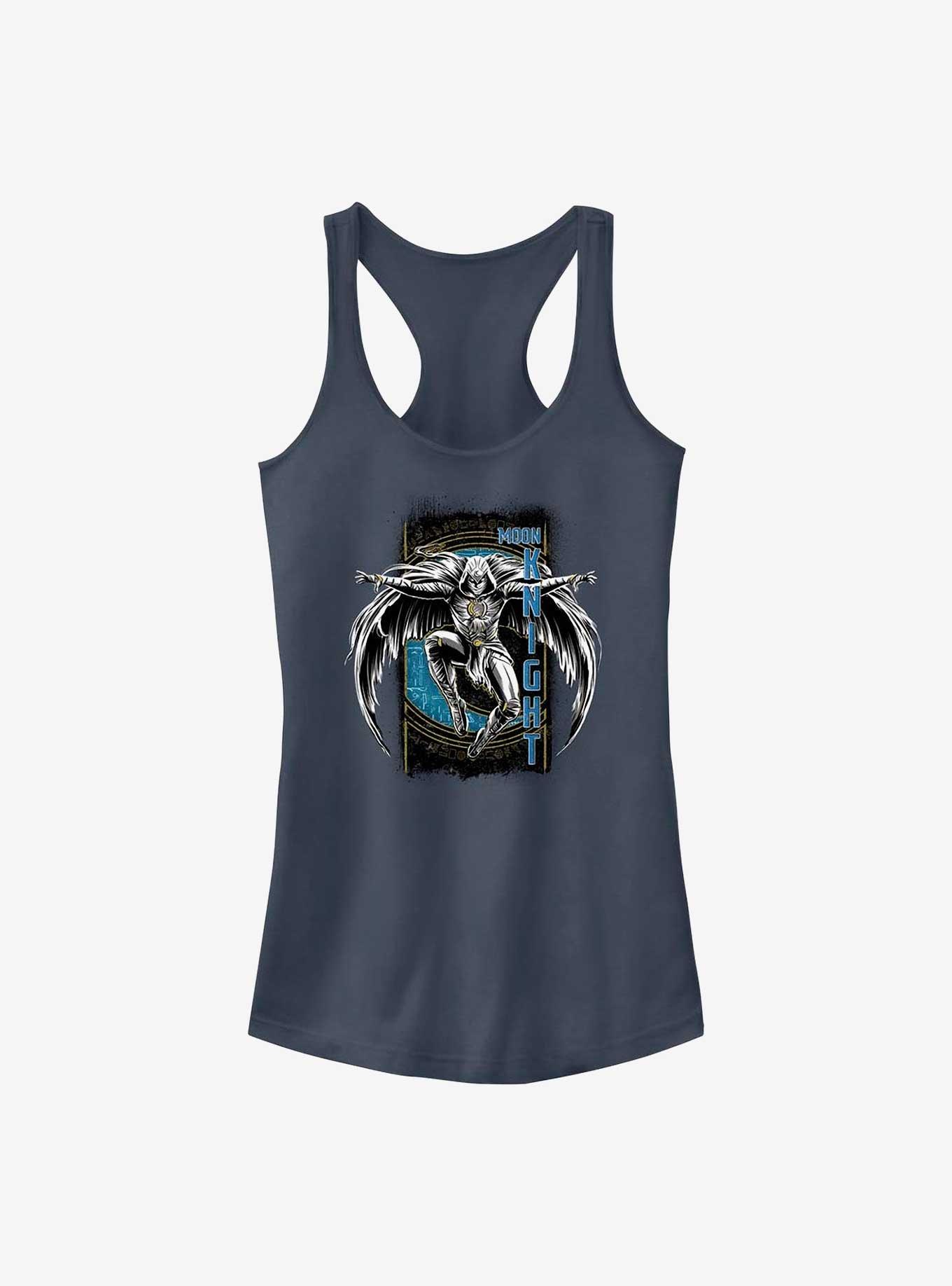 Marvel Moon Knight Grunge Badge Girls Tank, INDIGO, hi-res